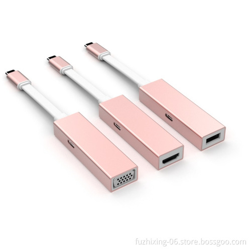 Innovative Product Type-C to VGA and 1 port USB3.0 Hub Converter